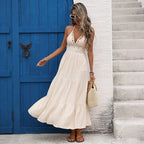 Women's Lace Backless Dress