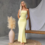 Women's Backless Maxi Dress