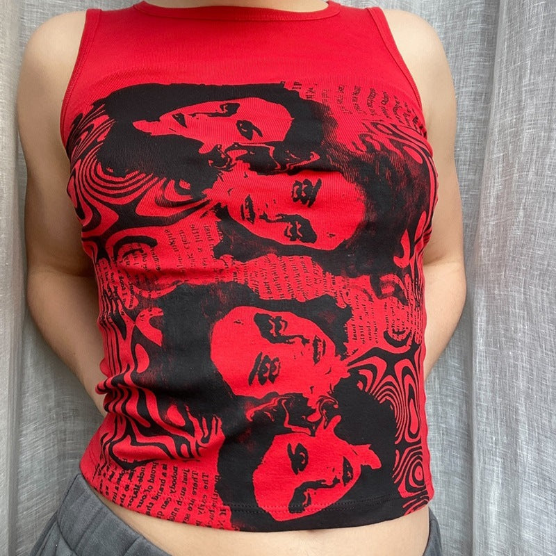Women's Avatar Graphic Sleeveless Crop Top