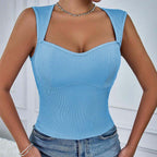 Women's Backless Geometric Crop Top