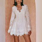 Women's Lace Long Sleeve Dress