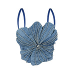 Handmade Denim Corset Lingerie