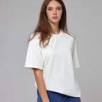 Women's Women's's Solid Color T-Shirt Cotton Short Sleeved Shirt Loose All Match