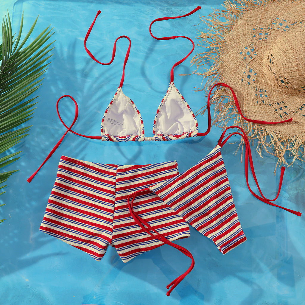 Split Three One-piece Swimwear
