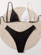 Solid Color Bikini Swimwear