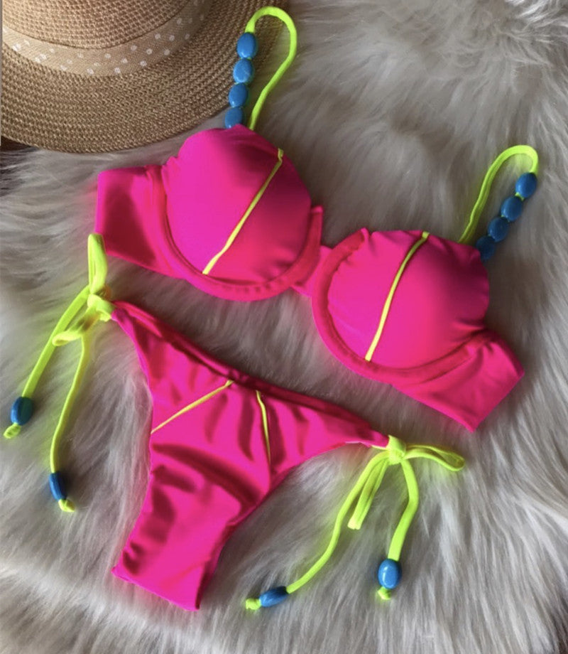 Sunken Stripe Bikini Swimwear