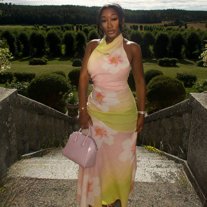 Women's Halter Maxi Dress