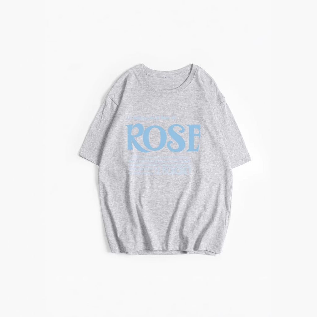 Women's Simple Letter Graphic Print T Shirt Women Summer Loose Round Neck Cotton Short Sleeve Top