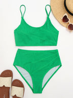 Solid Color Bikini Swimwear