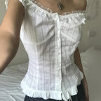 Women's Cold Shoulder Sleeveless Cardigan Shirt