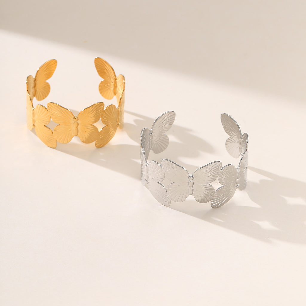 Butterfly Titanium Steel Bracelet