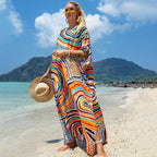 Printed Robe Bikini Swimwear