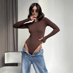 Autumn Winter Long Sleeved Base Bodysuit