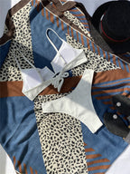 Seperated Neck Bikini Swimwear