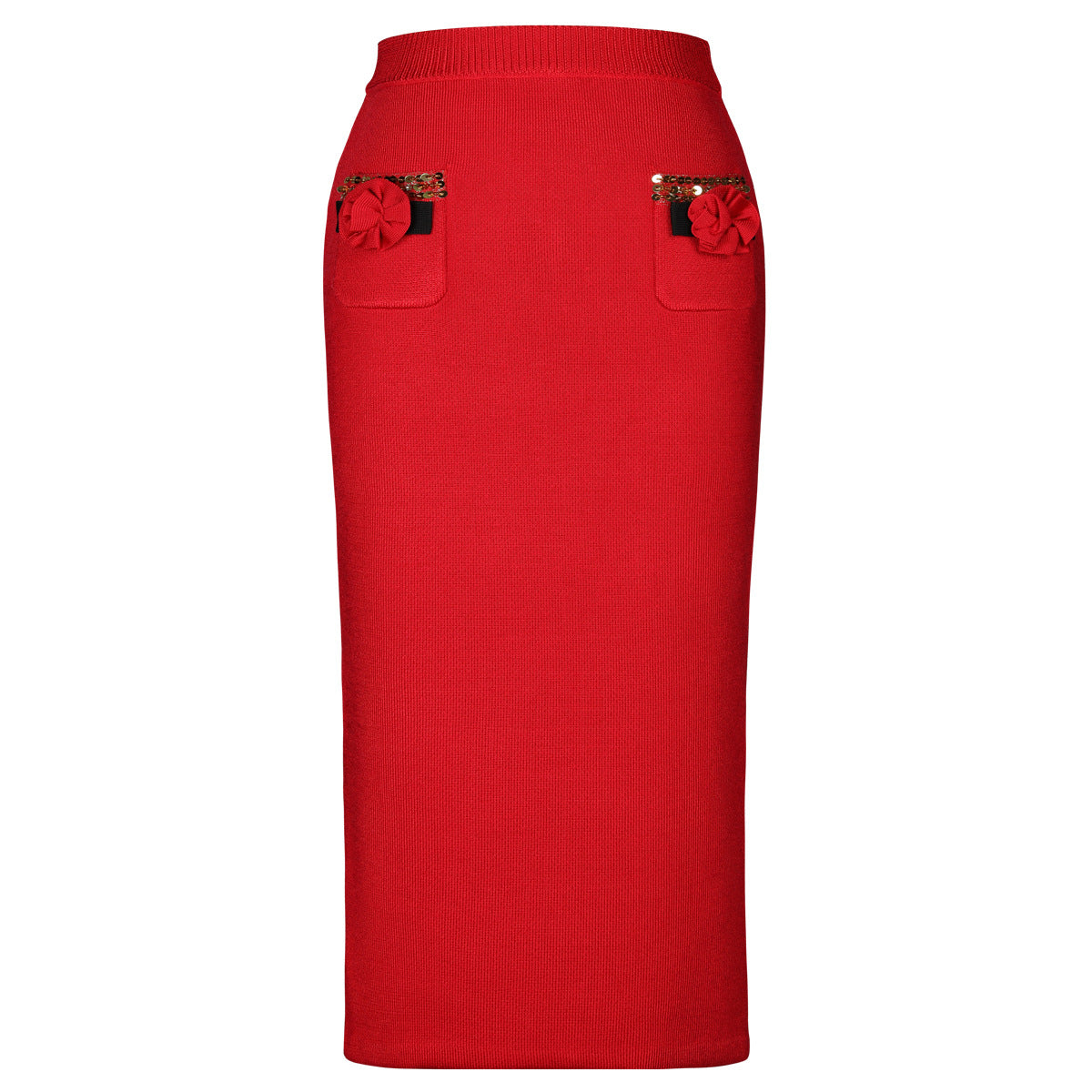 Red overskirt