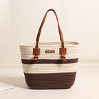 Leather Knot Cotton Thread Brown