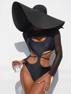Blouse Tied One-piece Swimwear