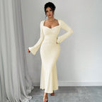 Women's Elegant Ankle-Length Winter Dress