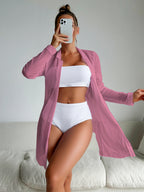 Split Solid Bikini Swimwear