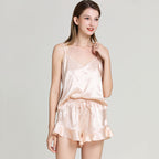 Silk Neck Pajamas Lingerie