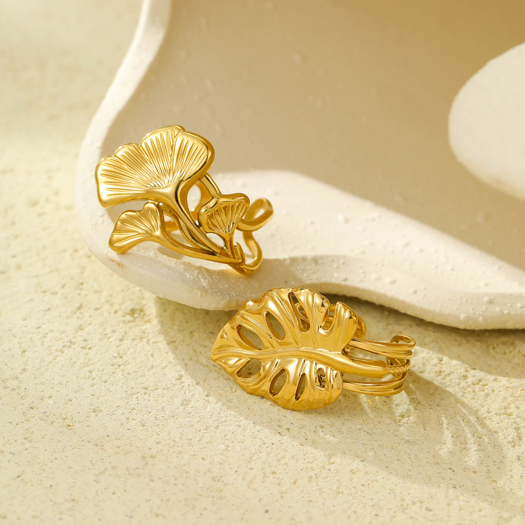 Ginkgo Leaf Ring