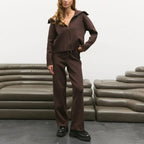 Women's Knit Coat & Trousers Set
