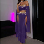 Sexy Cos Nightclub Dance Women Tassel Sexy Lingerie Set