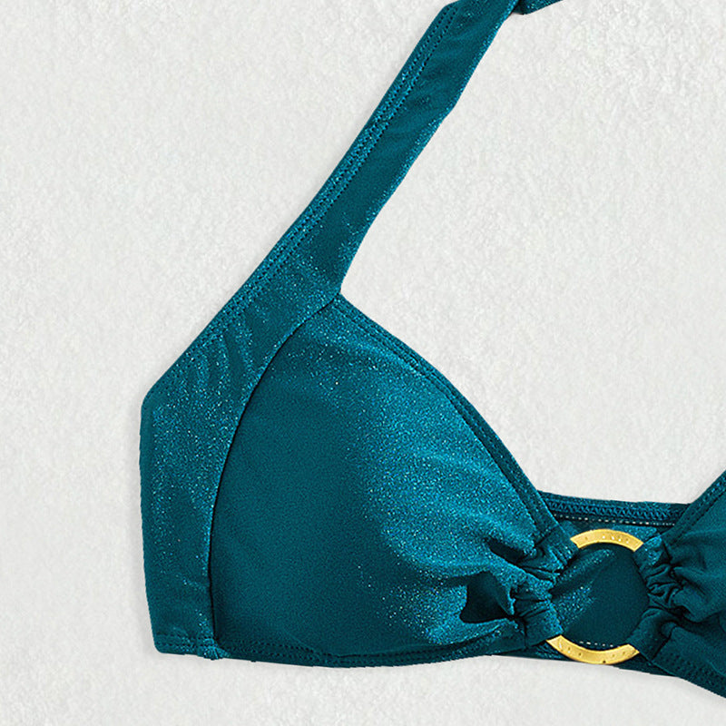 Solid Color Bikini Swimwear