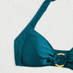 Solid Color Bikini Swimwear