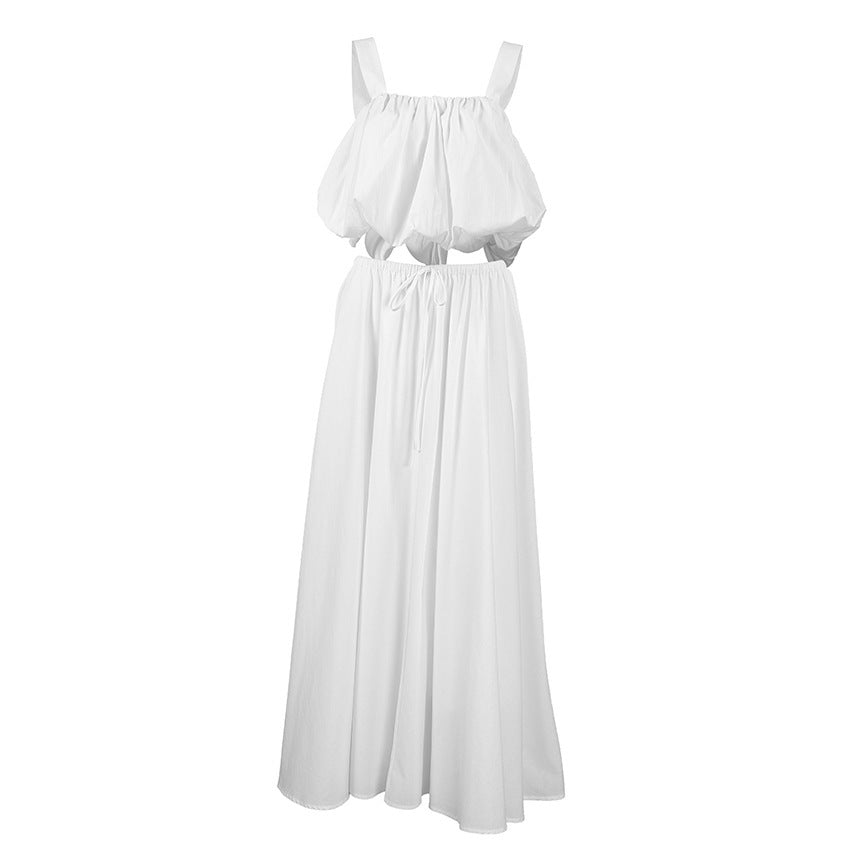 Pure Cotton White Women Summer Design Short Cropped Vest