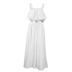 Pure Cotton White Women Summer Design Short Cropped Vest