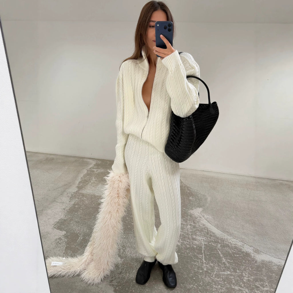 White Two-Piece Sweater