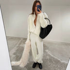White Two-Piece Sweater