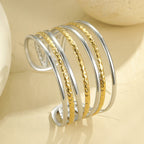Geometric Semicircle Bracelet