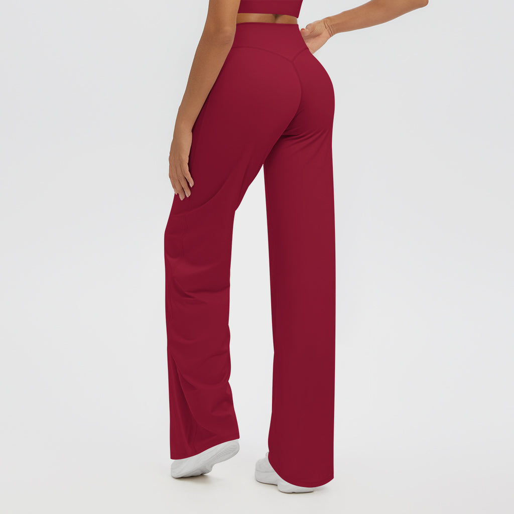 Yoga Pants High Waist Straight Pants Loose Slimming Wide Leg Pants Yoga Clothes