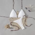 Contrast Color Bikini Swimwear