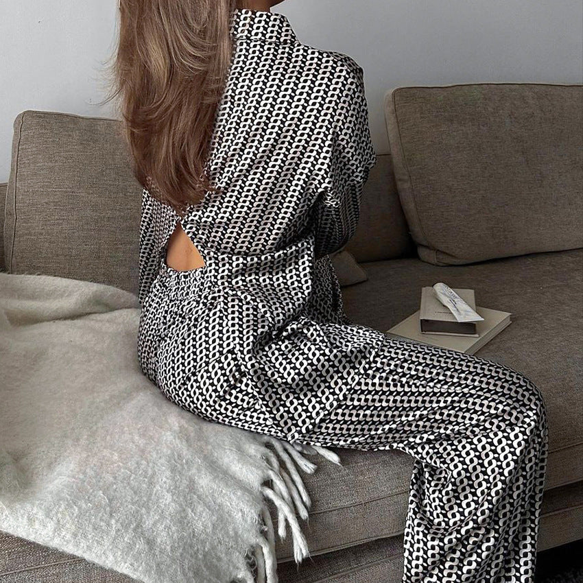Autumn Satin Pajamas Lingerie