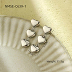 Steel Color Love Heart