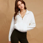 Women's Half-Zip Mid-Length Pullover Sweater
