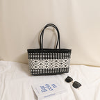 Multi-Color Long Basket Black