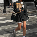 Autumn High-Waist Tweed Skirt
