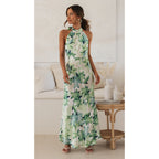 Women's Halter Floral Dress