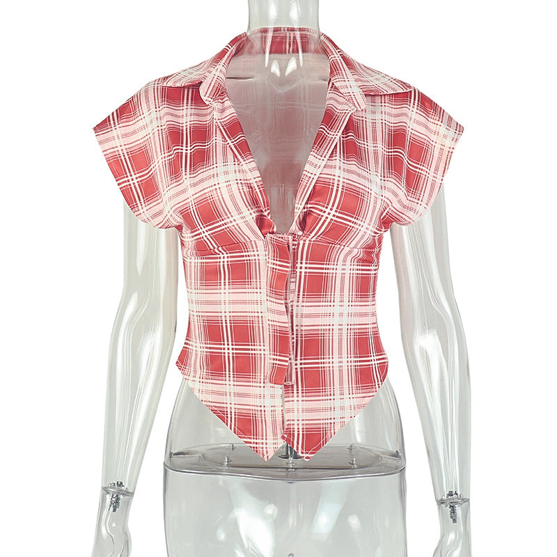 red plaid