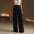 Women's High-Waist Straight-Leg Work Pants
