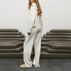 Women's Knit Coat & Trousers Set