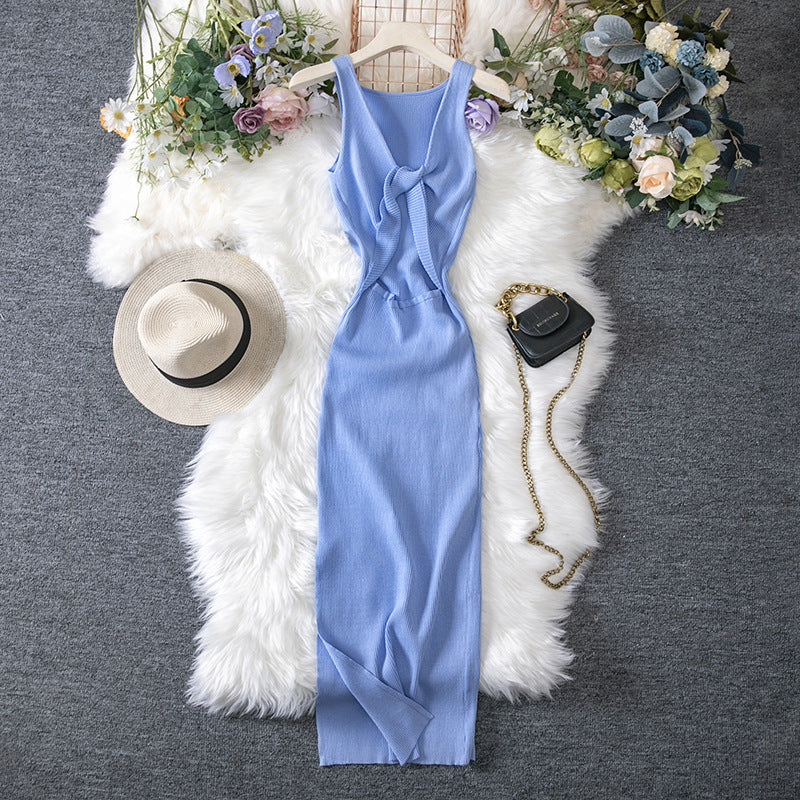 Twisted Cutout Knit Bodycon Dress