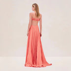 Women's Cami Dress Pleated Backless Dress