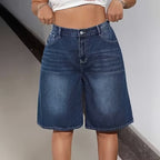 Dark Blue plus Size-YKK Zipper