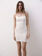 White Suspender Skirt