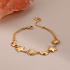 Sun Moon Stainless Steel Bracelet